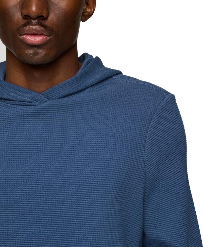 Atajo LS Waffle Hoodie - Mens - deep sea 1