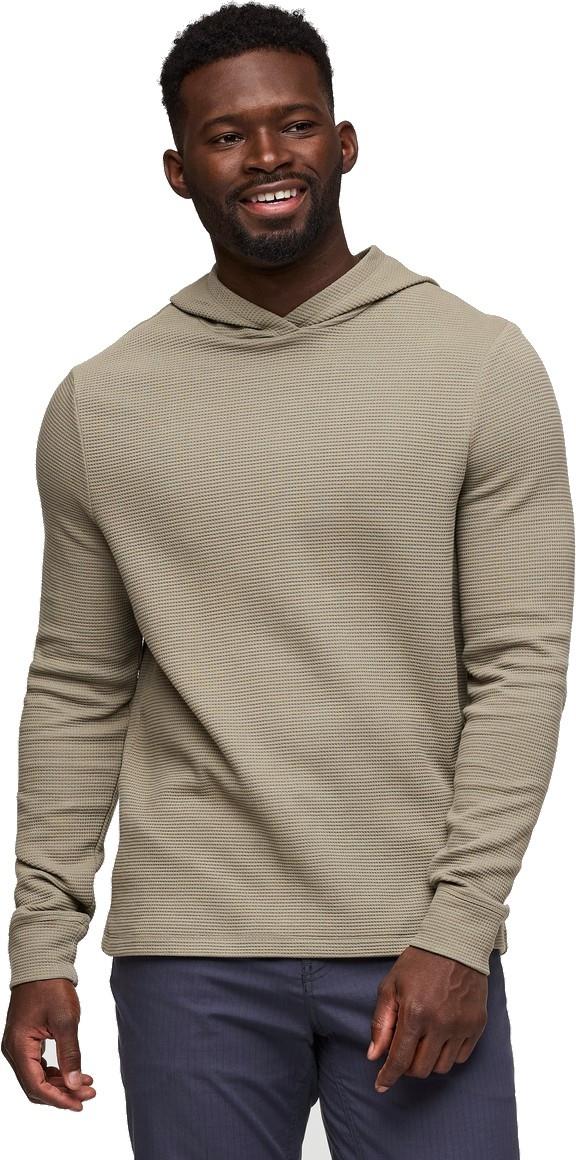Atajo LS Waffle Hoodie - Mens - stone 1