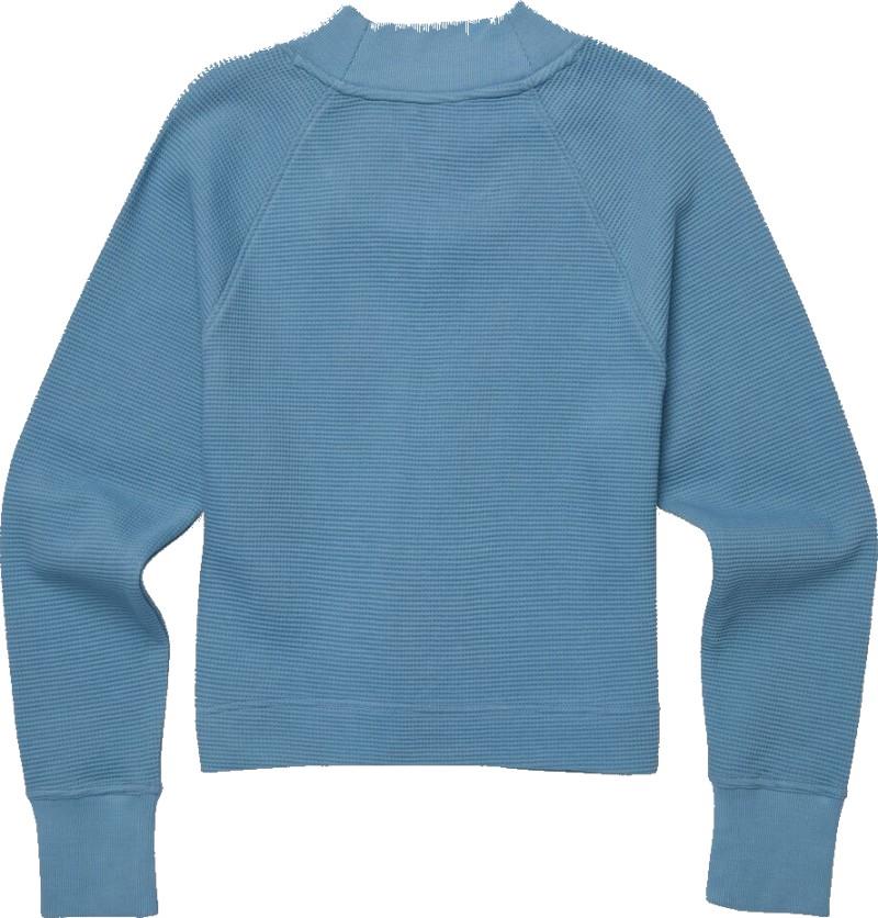 Atajo LS Waffle V-Neck - Womens - fjord 1