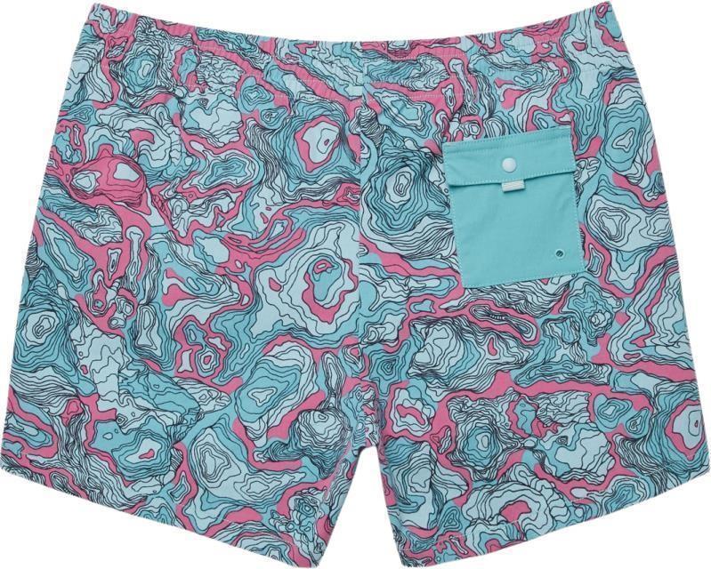 Brinco Shorts, 3" Inseam, Printed - Womens - Sangria / Coastal 2