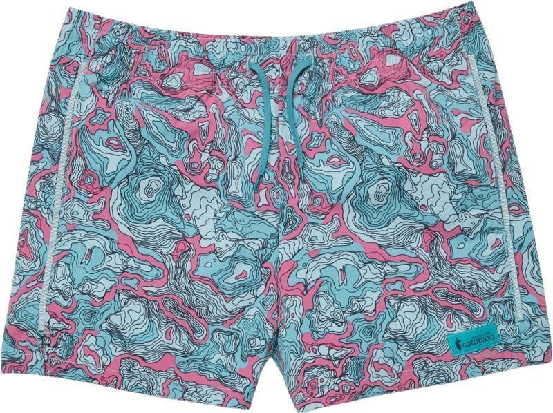 Brinco Shorts, 3" Inseam, Printed - Womens - Sangria / Coastal 1