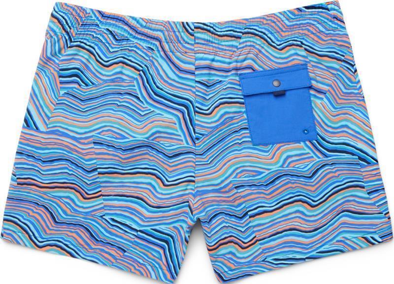 Brinco Shorts, 3" Inseam, Printed - Womens - scuba blue / hot punch 1