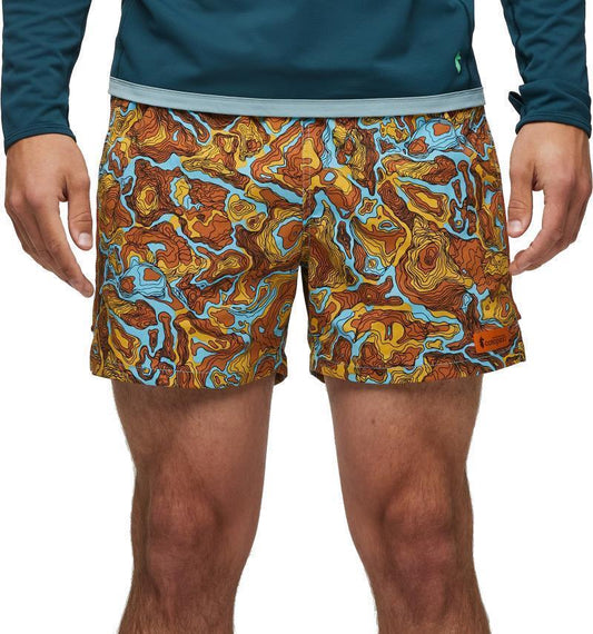 Brinco Shorts, 5" Inseam, Printed - Mens - Blue Sky / Sunset 1