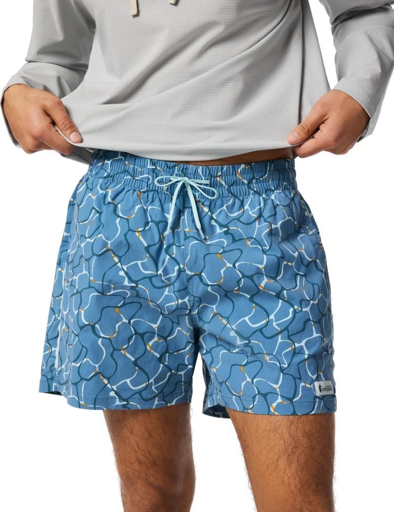 Brinco Shorts, 5" Inseam, Printed - Mens - splash steel blue 1
