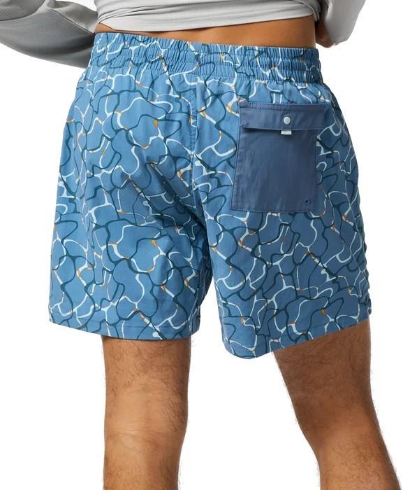 Brinco Shorts, 5" Inseam, Printed - Mens - splash steel blue 1