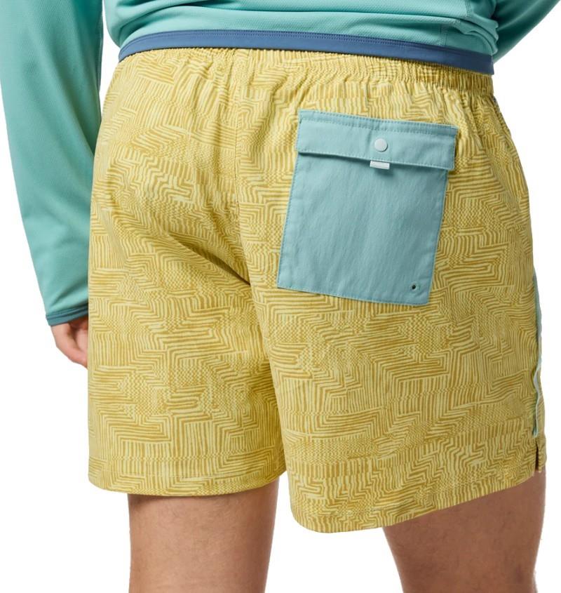 Brinco Shorts, 5" Inseam, Printed - Mens - zen garden honeydew 1