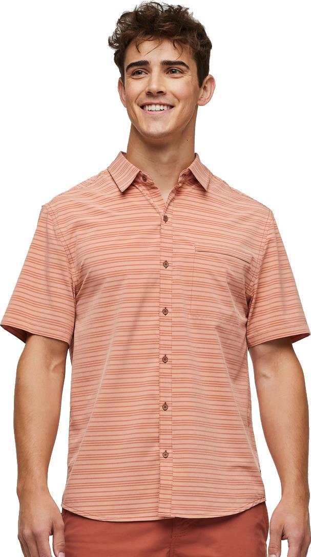 Cambio Button Up Shirt, Printed - Mens - Faded Brick 3