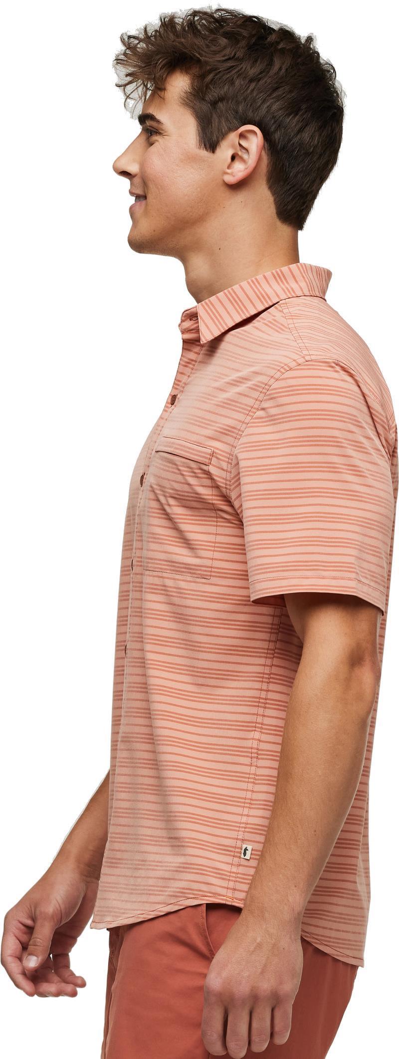 Cambio Button Up Shirt, Printed - Mens - Faded Brick 4