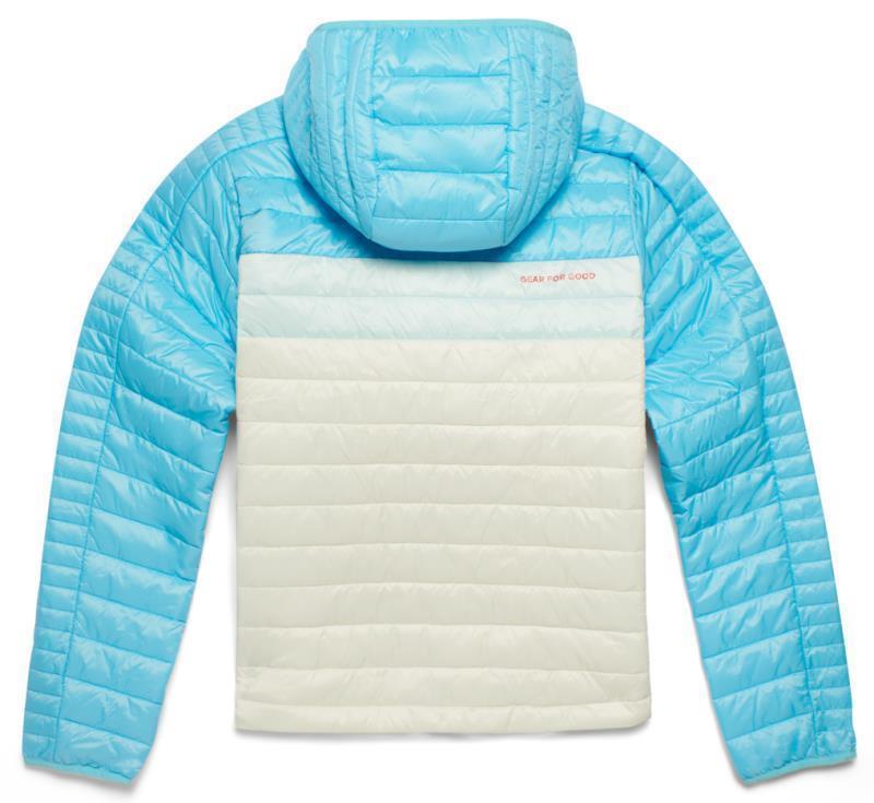 Capa Insulated Hooded Jacket - Womens - Blue Sky / Bone 2