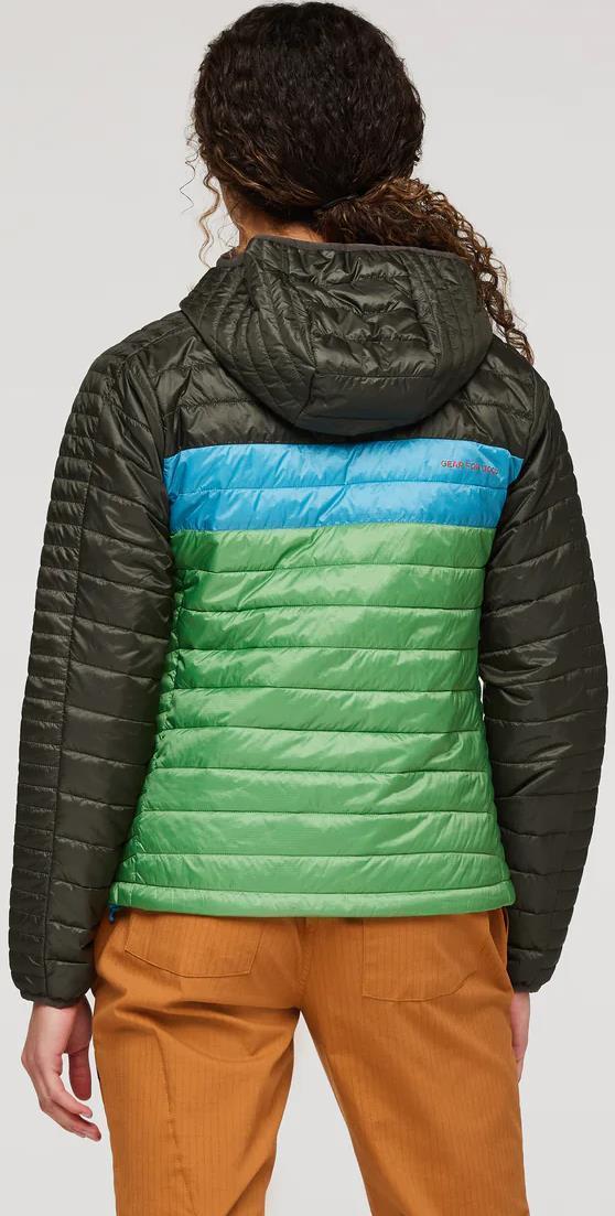 Capa Insulated Hooded Jacket - Womens - Iron / Kelp 2