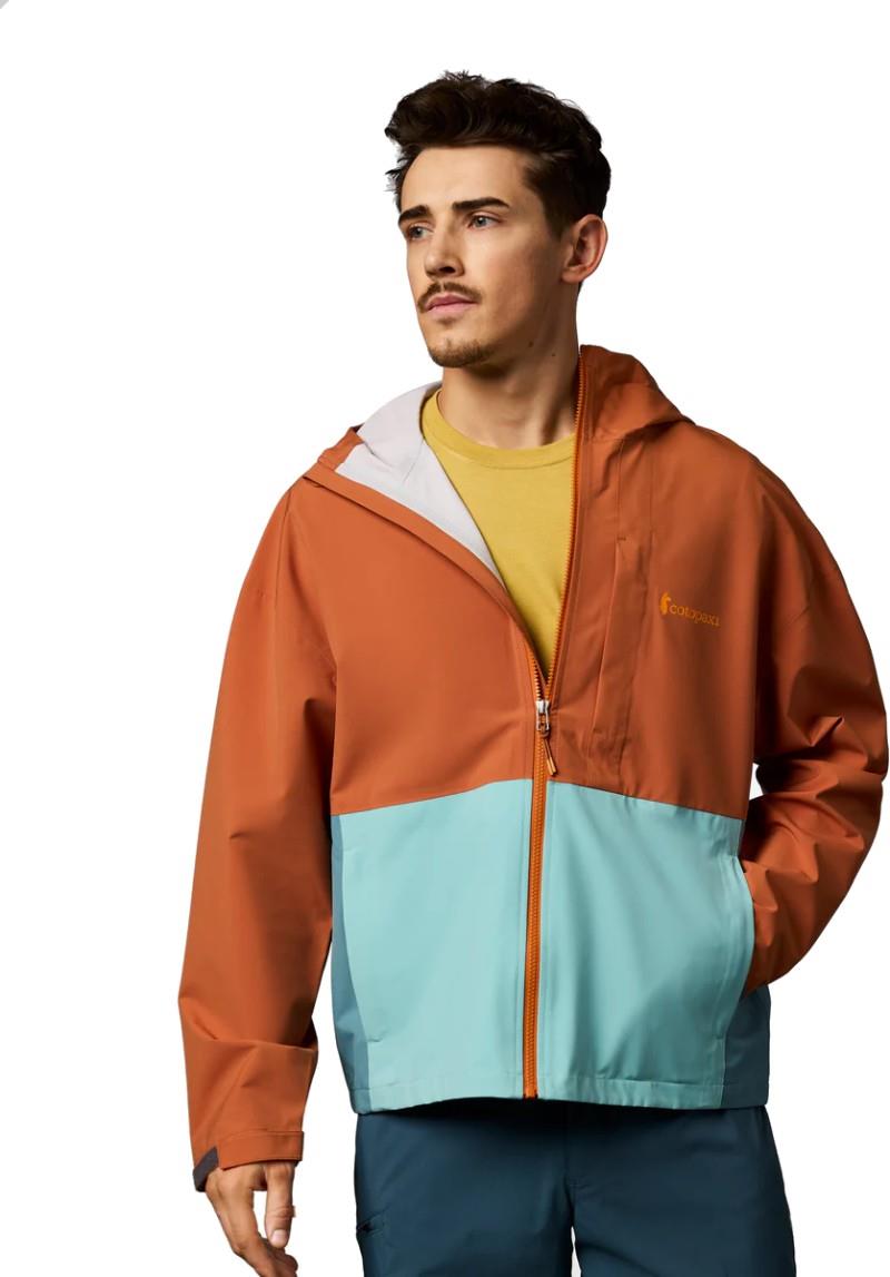 Cielo Rain Jacket - Mens - whiskey / tide pool 1