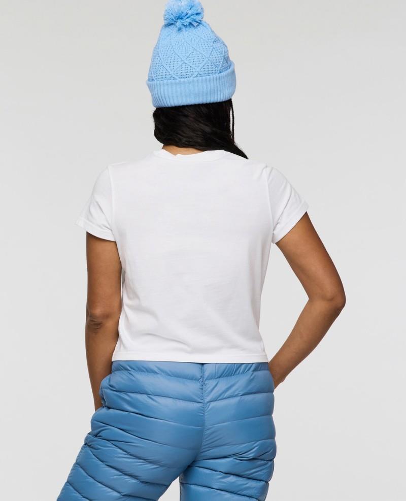 Cuatro Bitmap T-Shirt - Womens - white 1