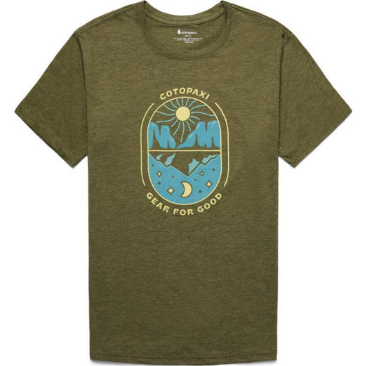 Day and Night Organic T-Shirt - Mens - Pine 1