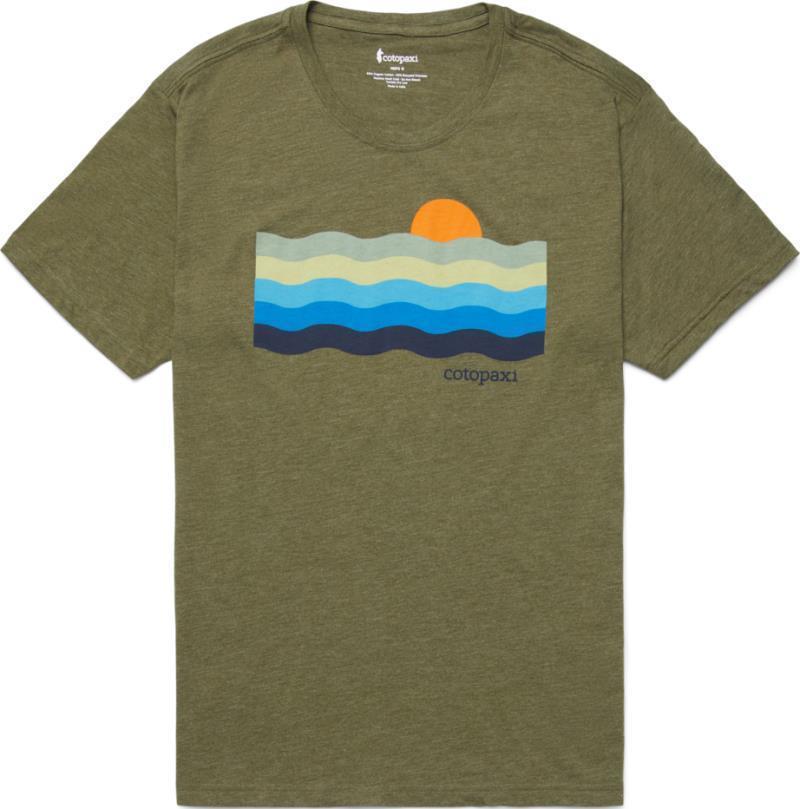 Disco Wave Organic T-Shirt - Mens - Pine 1