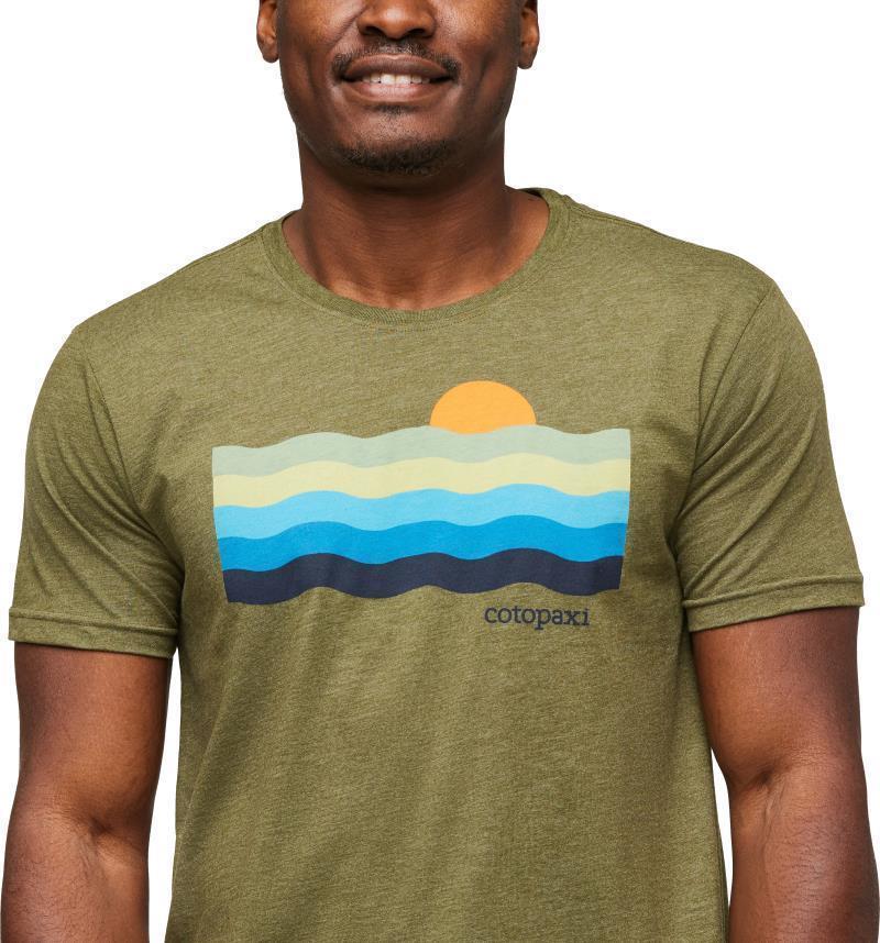 Disco Wave Organic T-Shirt - Mens - Pine 3
