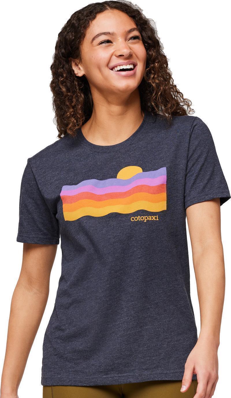 Disco Wave Organic T-Shirt - Womens - Graphite 3