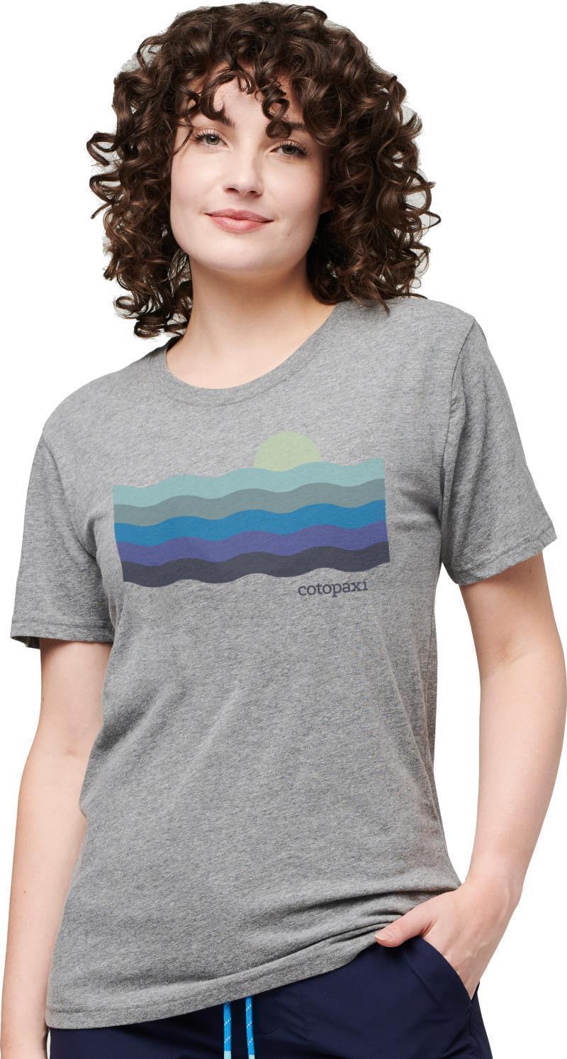 Disco Wave Organic T-Shirt - Womens - Heather Grey 3