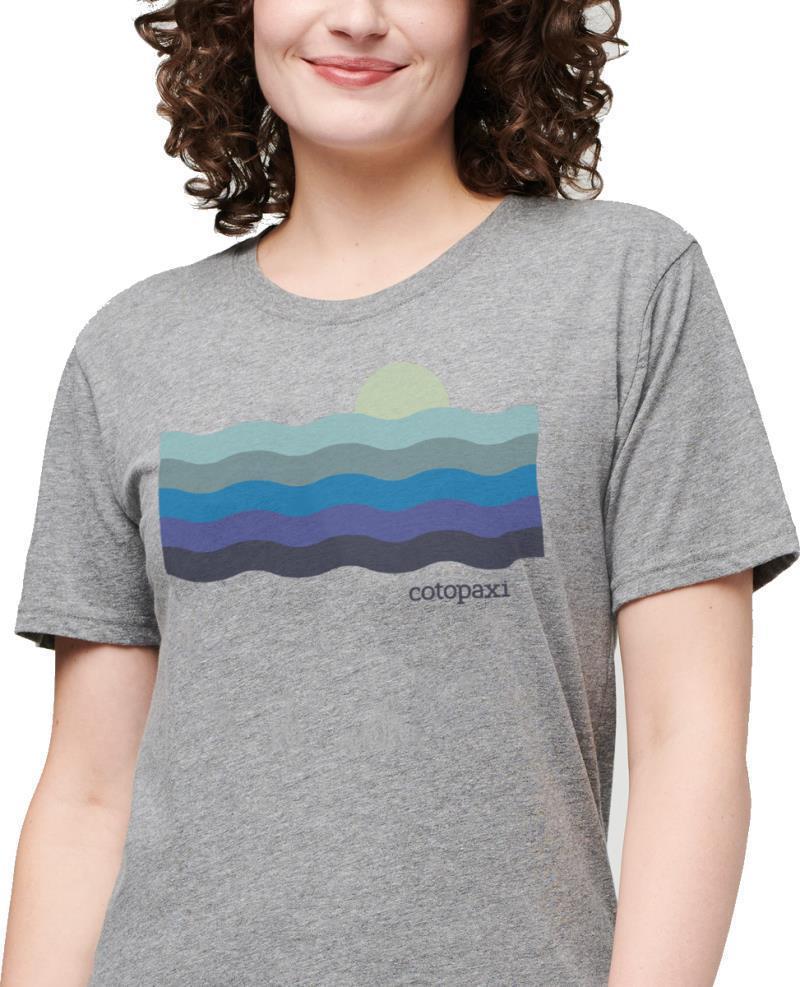 Disco Wave Organic T-Shirt - Womens - Heather Grey 3