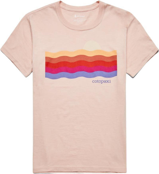 Disco Wave Organic T-Shirt - Womens - Sand 1
