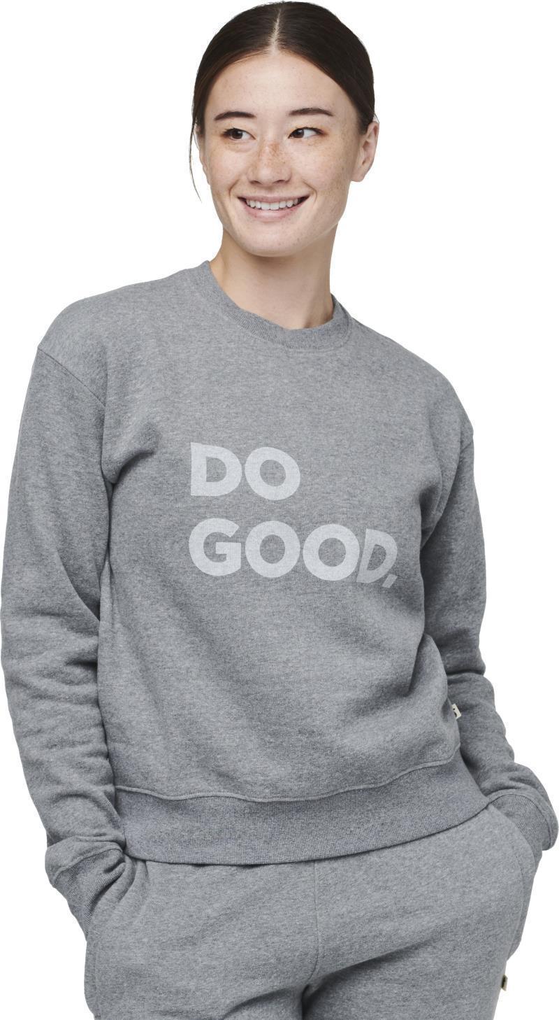 Do Good Organic Crew Sweatshirt - Womens - Heather Grey 2