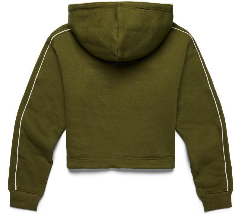 Do Good Organic Crop Hoodie - Womens - Pine 2