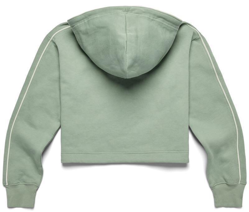 Do Good Organic Crop Hoodie - Womens - Silver Leaf 2