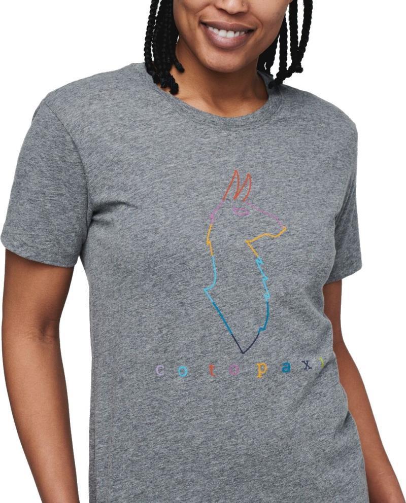 Electric Llama T-Shirt - Womens - Heather Grey 2