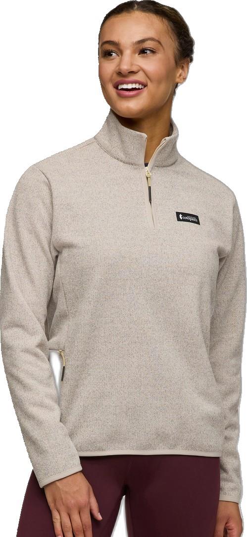 Envo Fleece Quarter-Zip Pullover - Womens - heather cream 1