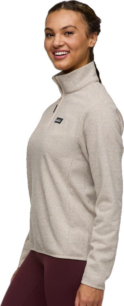 Envo Fleece Quarter-Zip Pullover - Womens - heather cream 1