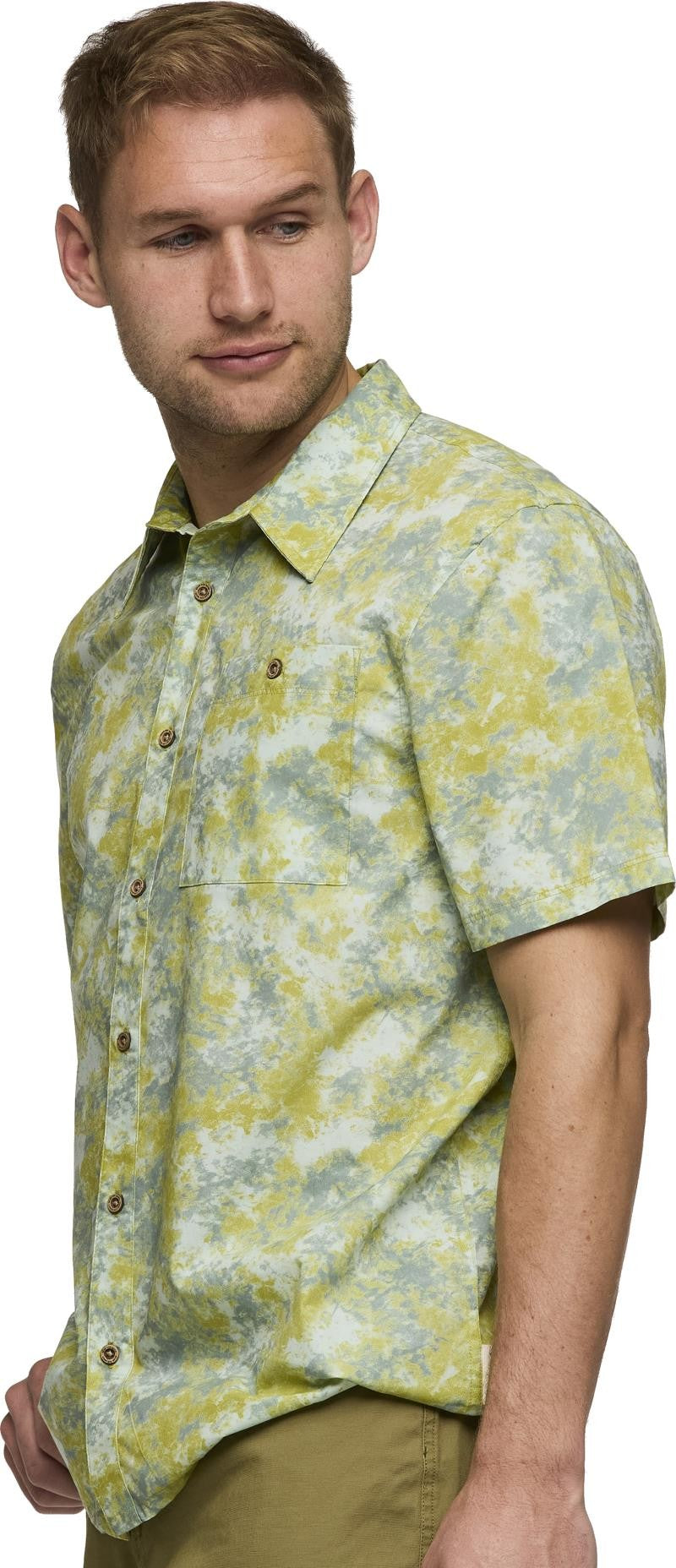 Estival Button Up Shirt - Mens - galactic lemongrass 1