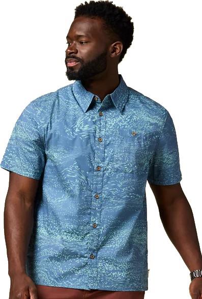 Estival Button Up Shirt - Mens - waves steel blue 1