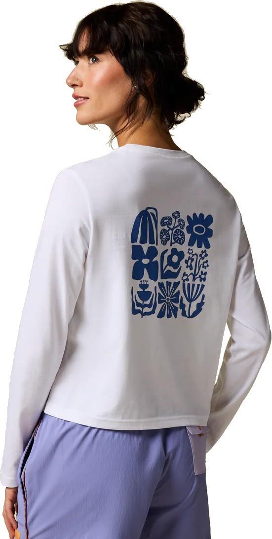 Flower Patch LS T-Shirt - Womens - white 1