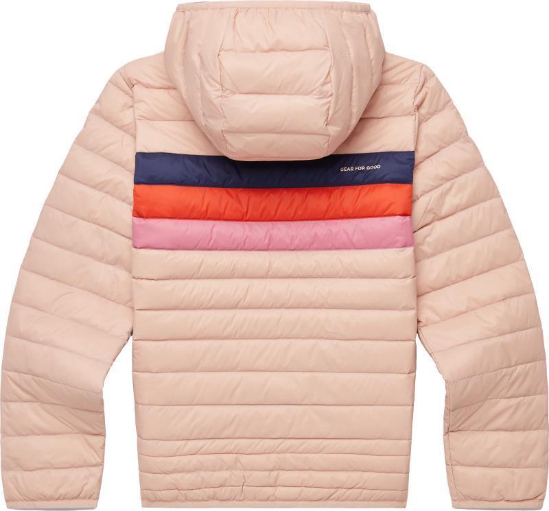 Fuego Down Hooded Jacket - Kids - rosewood stripes 1