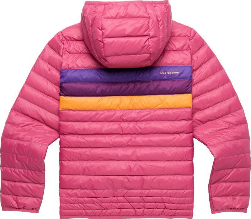 Fuego Down Hooded Jacket - Kids - sangria stripes 1