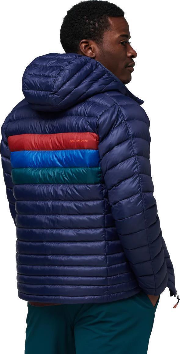 Fuego Down Hooded Jacket - Mens - Maritime / Currant Stripes 2