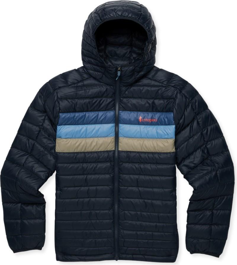 Fuego Down Hooded Jacket - Mens - carbon stripes 1