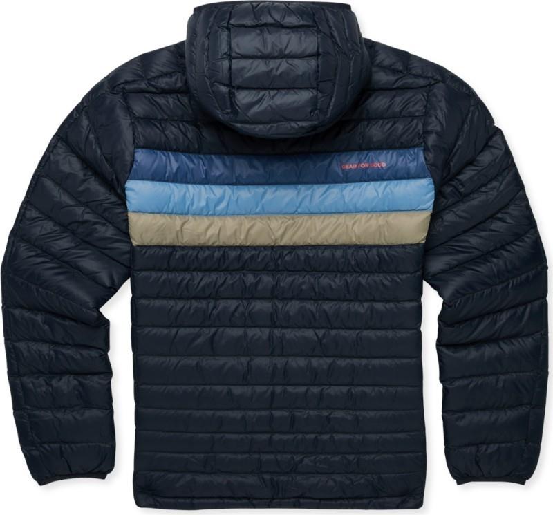 Fuego Down Hooded Jacket - Mens - carbon stripes 1