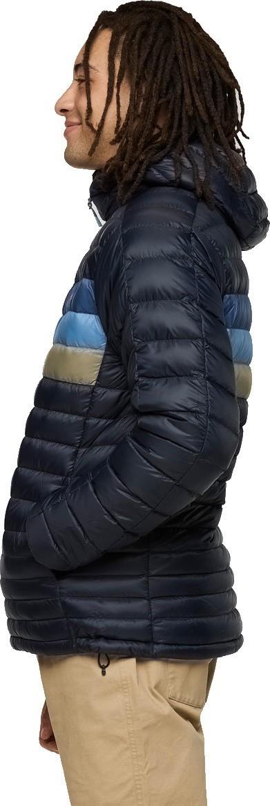 Fuego Down Hooded Jacket - Mens - carbon stripes 1