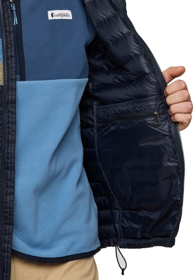 Fuego Down Hooded Jacket - Mens - carbon stripes 1