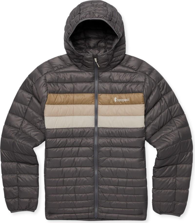 Fuego Down Hooded Jacket - Mens - cinder stripes 1