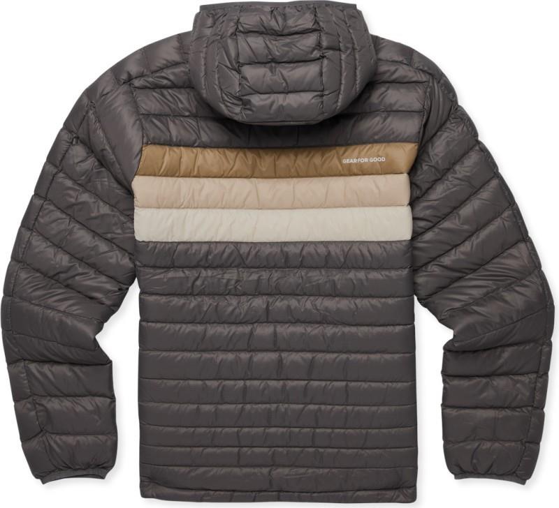 Fuego Down Hooded Jacket - Mens - cinder stripes 1