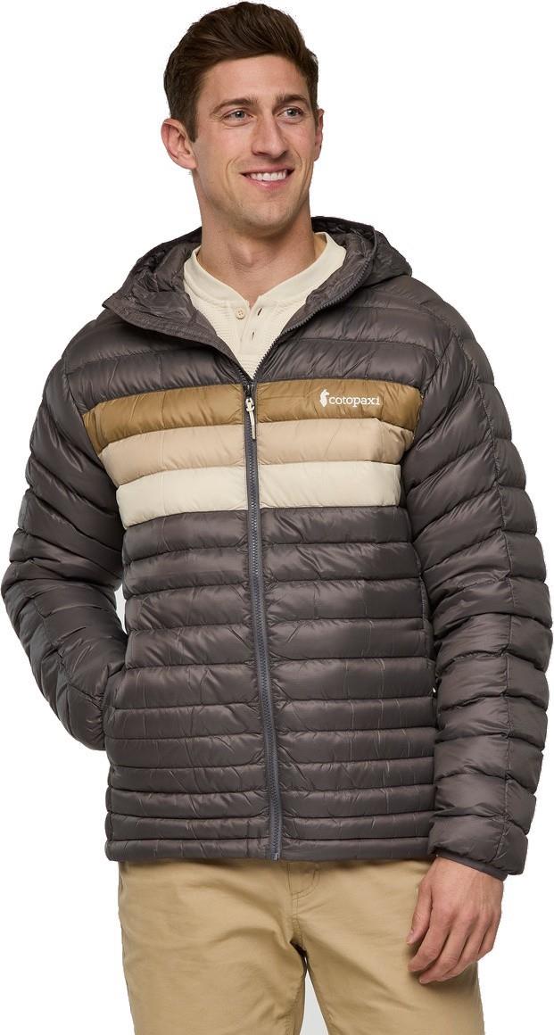Fuego Down Hooded Jacket - Mens - cinder stripes 1