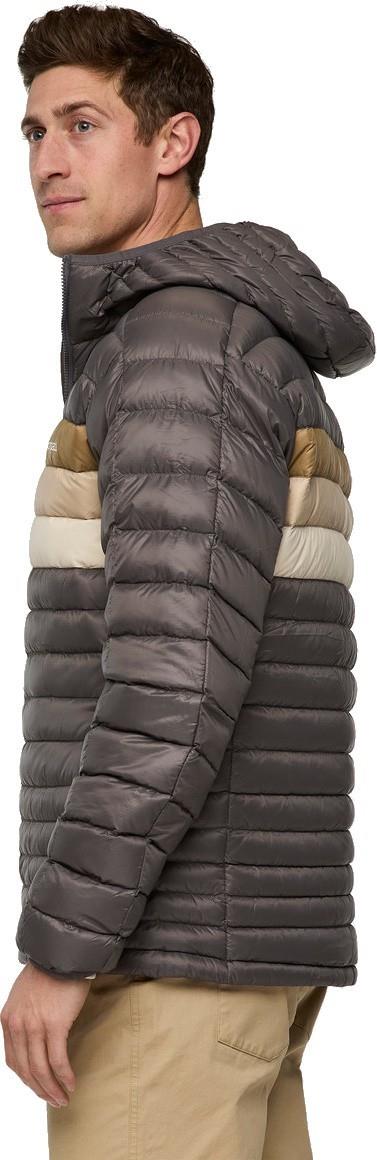 Fuego Down Hooded Jacket - Mens - cinder stripes 1
