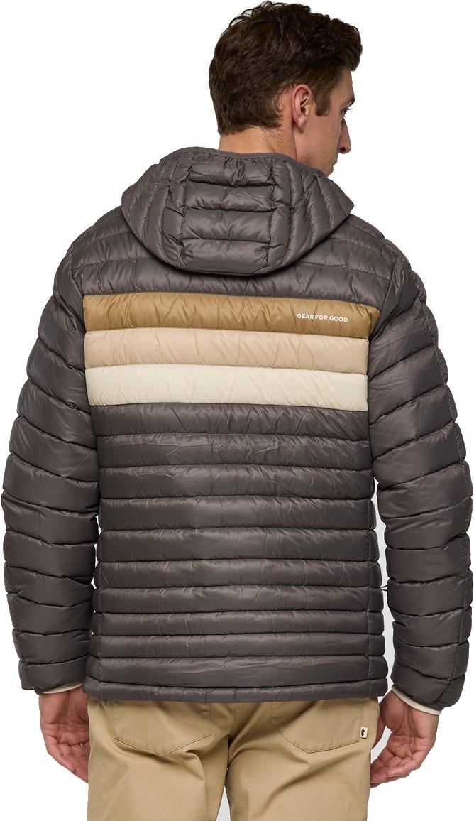 Fuego Down Hooded Jacket - Mens - cinder stripes 1