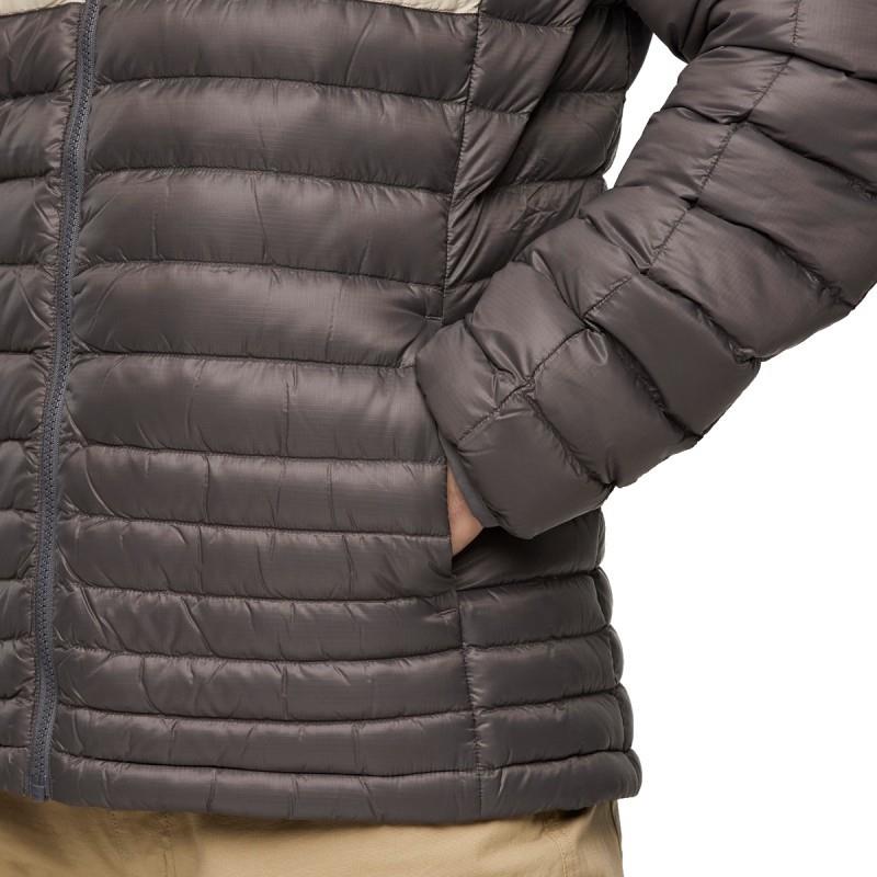 Fuego Down Hooded Jacket - Mens - cinder stripes 1