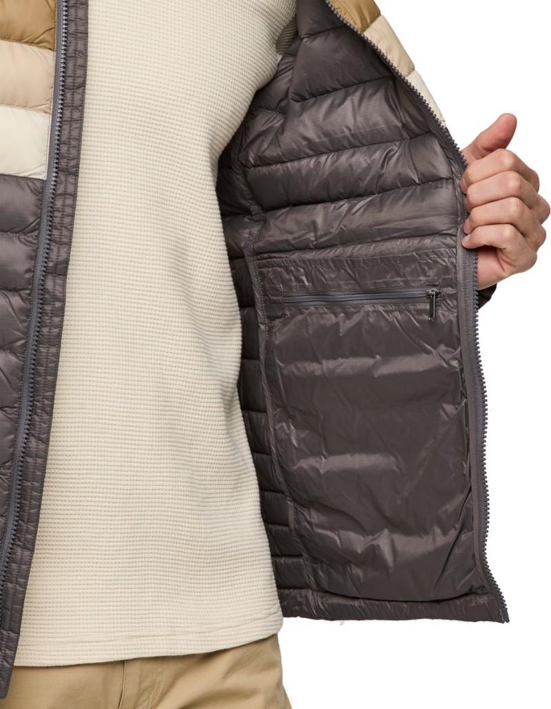 Fuego Down Hooded Jacket - Mens - cinder stripes 1