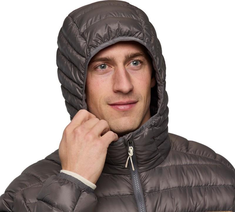 Fuego Down Hooded Jacket - Mens - cinder stripes 1