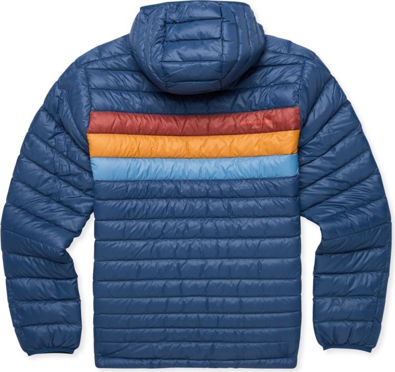 Fuego Down Hooded Jacket - Mens - deep sea stripes 1