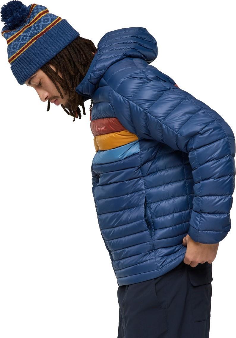 Fuego Down Hooded Jacket - Mens - deep sea stripes 1