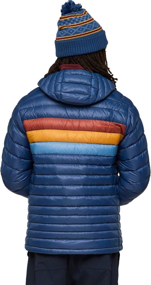Fuego Down Hooded Jacket - Mens - deep sea stripes 1